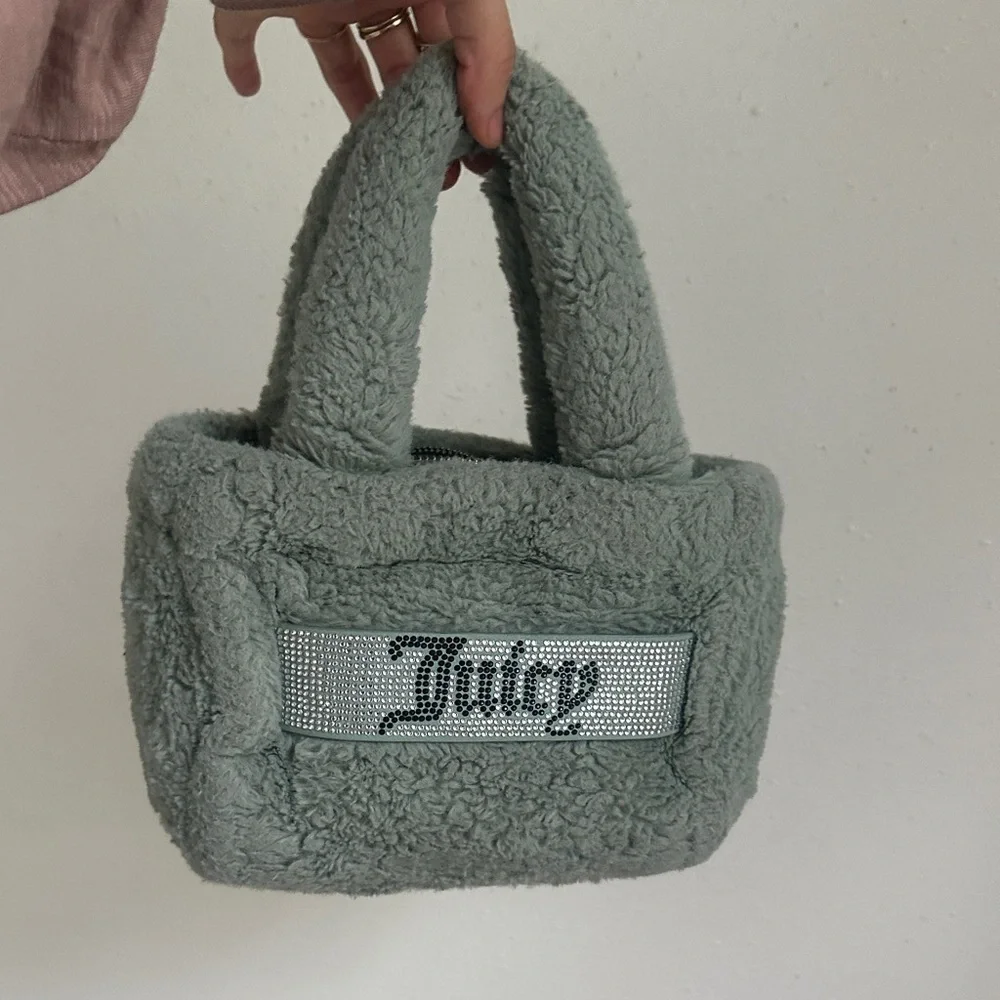 Juicy Couture Plush Tote in Soft Green
